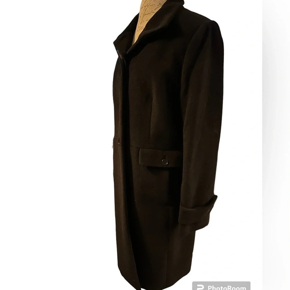 Talbots wool blend trench coat - Picture 4 of 10